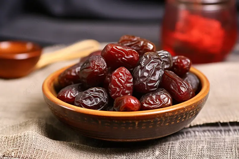 无核蜜枣红枣果脯金丝蜜枣阿胶枣美食摄影