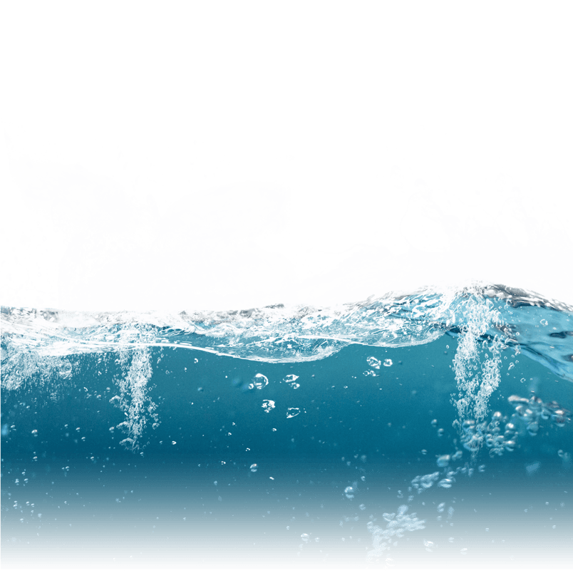 蓝色水面喷溅的水元素