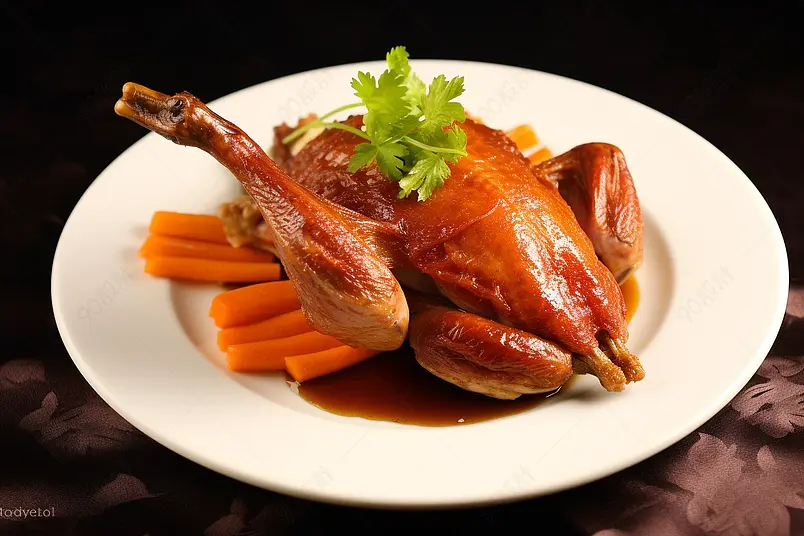 高清的图片电商产品拍摄美食美味食物一盘好吃的功夫鸡肉菜