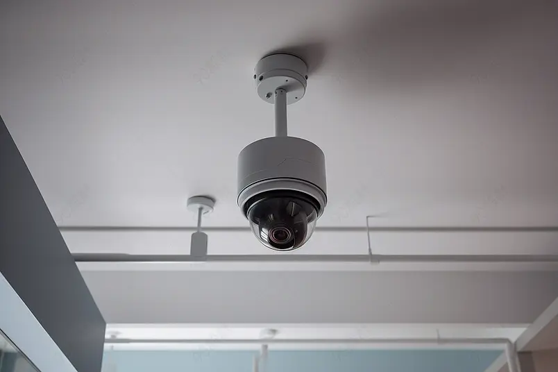 天花板上的摄像头监控智能安全防护