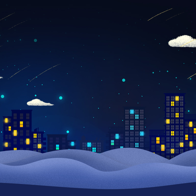 深夜手绘风母婴玩具主图详情页背景