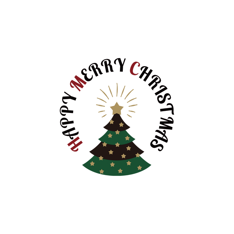 圣诞节节日活动漂浮字免扣元素