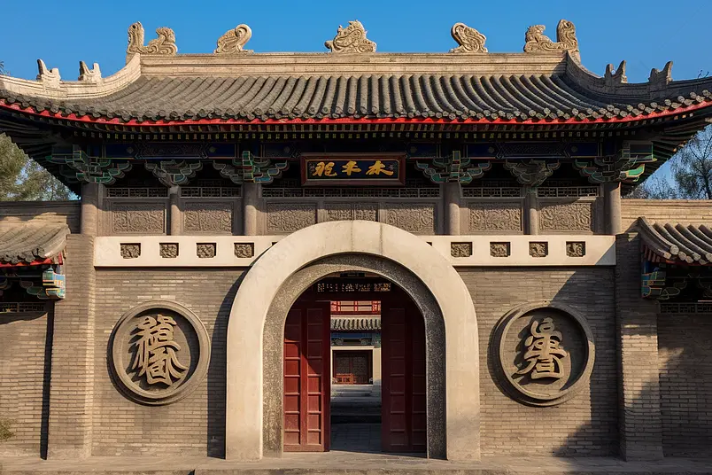 古式建筑古商城千佛寺户外摄影