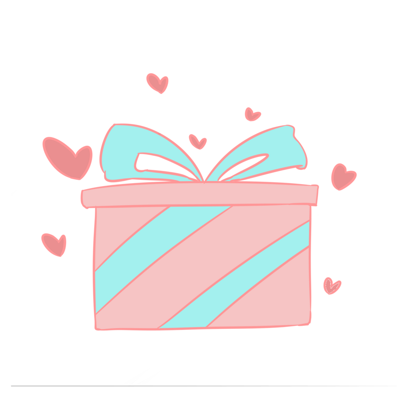 七夕情人节丝带礼物盒装饰礼品爱心免费下载