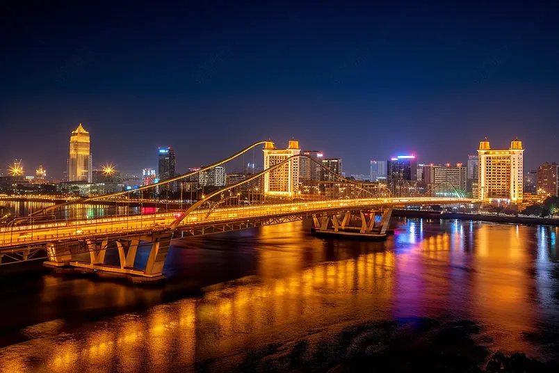 高清的图片海报设计背景广告设计素材元素城市建筑夜景航拍三江口城市夜景