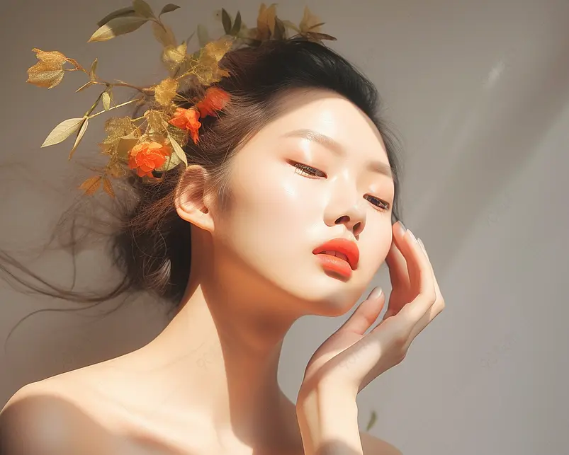 好看婚纱美女影楼写真拍摄