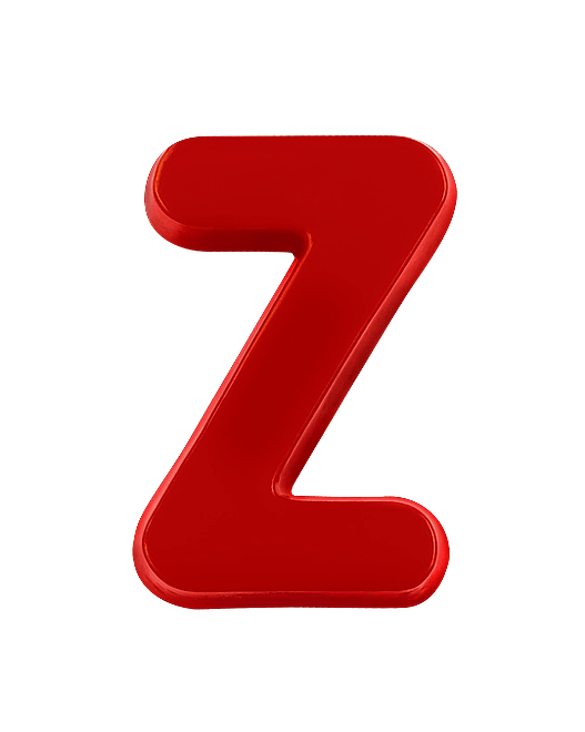幼圆纯色字母z