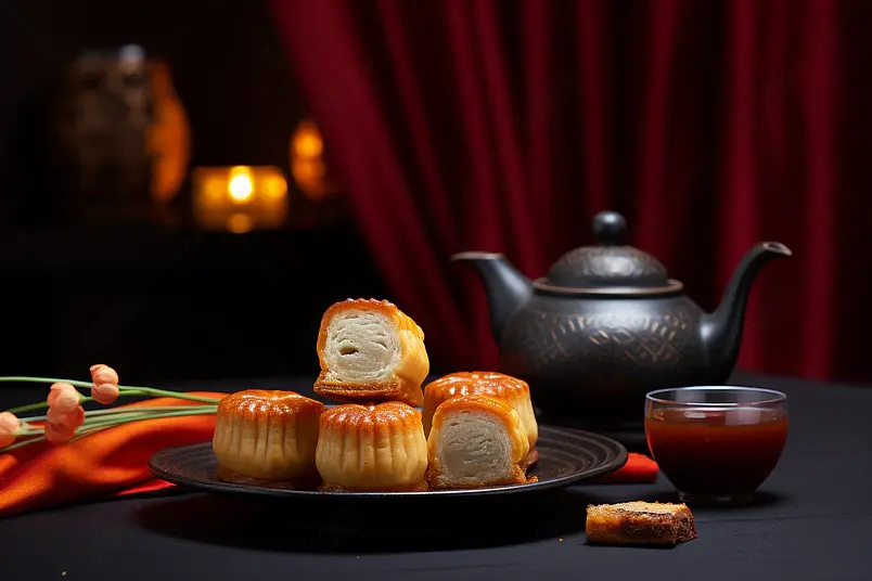 中国风中秋月饼