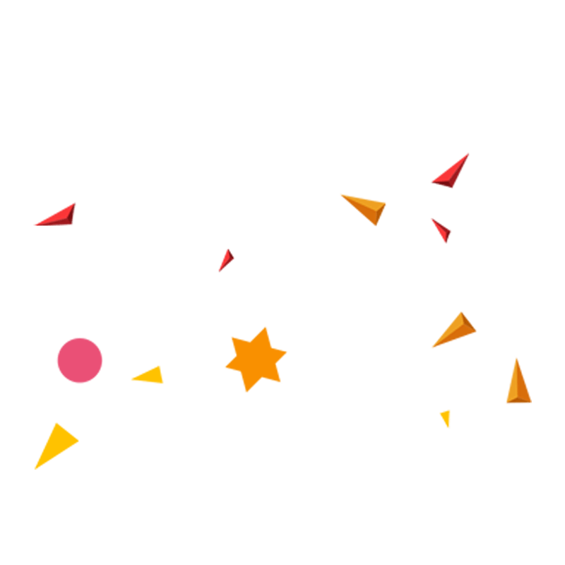 星星三角形装饰元素透明背景