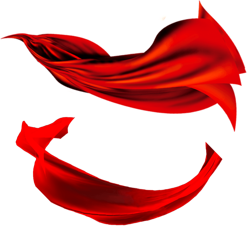 红色丝带素材