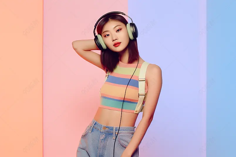 时尚潮流美女女装海报人物照片