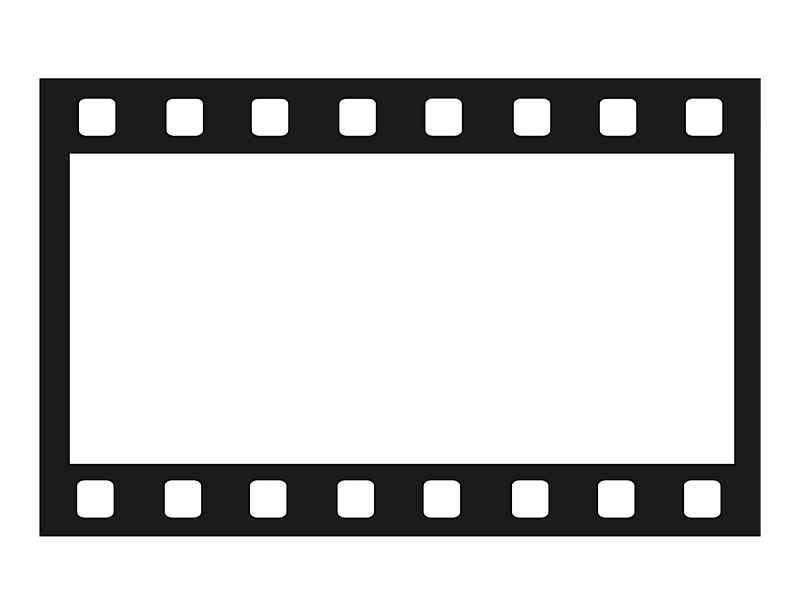 电影胶片效果边框装饰PNG素材