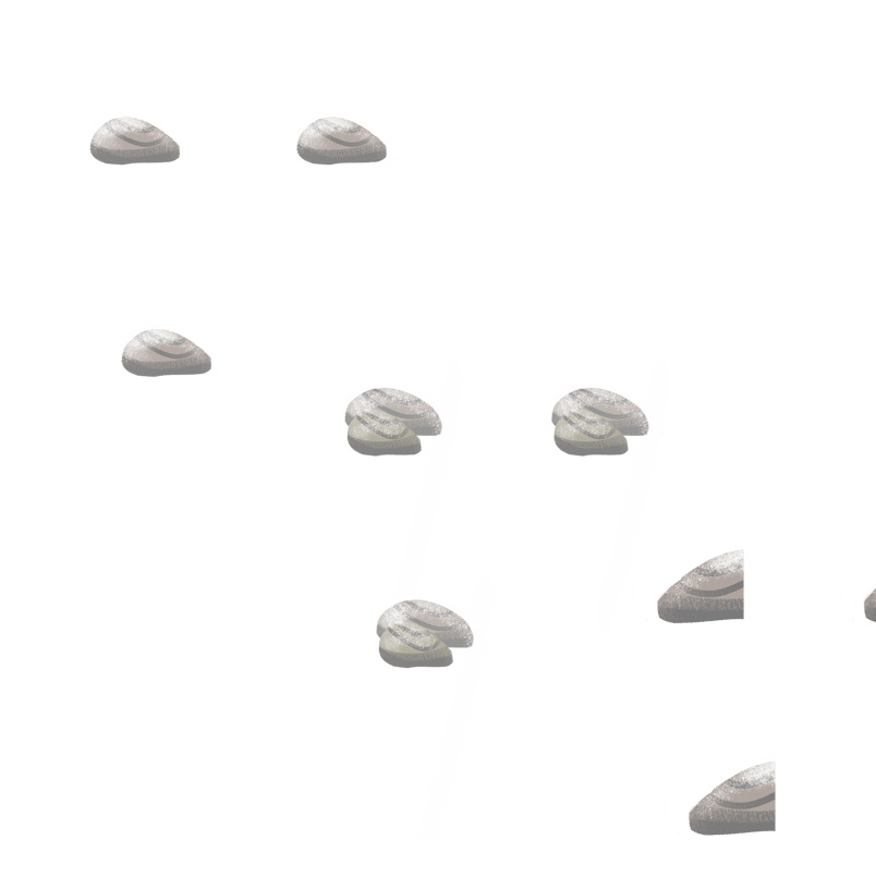 灰色卡通众多小石子