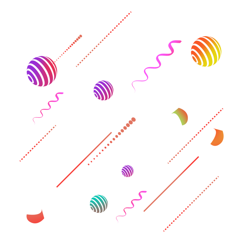 创意几何双十一电商漂浮元素设计