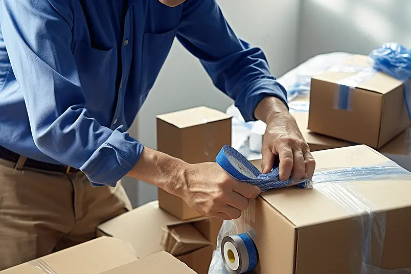 商务男士创业开网店打包产品