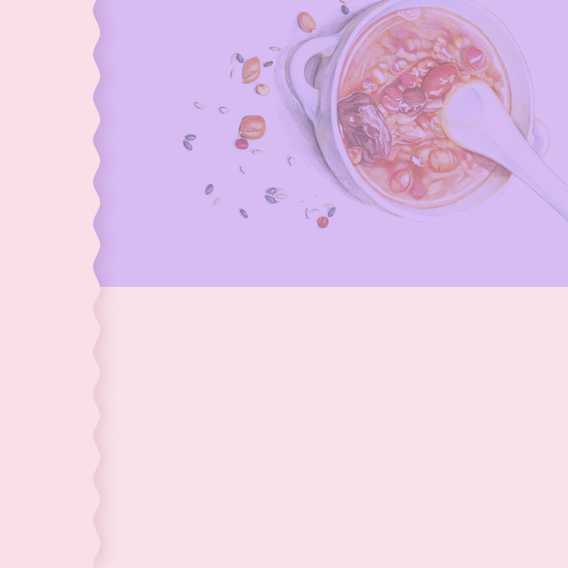 淡雅紫薯代餐粥代餐粉PSD模板主图背景