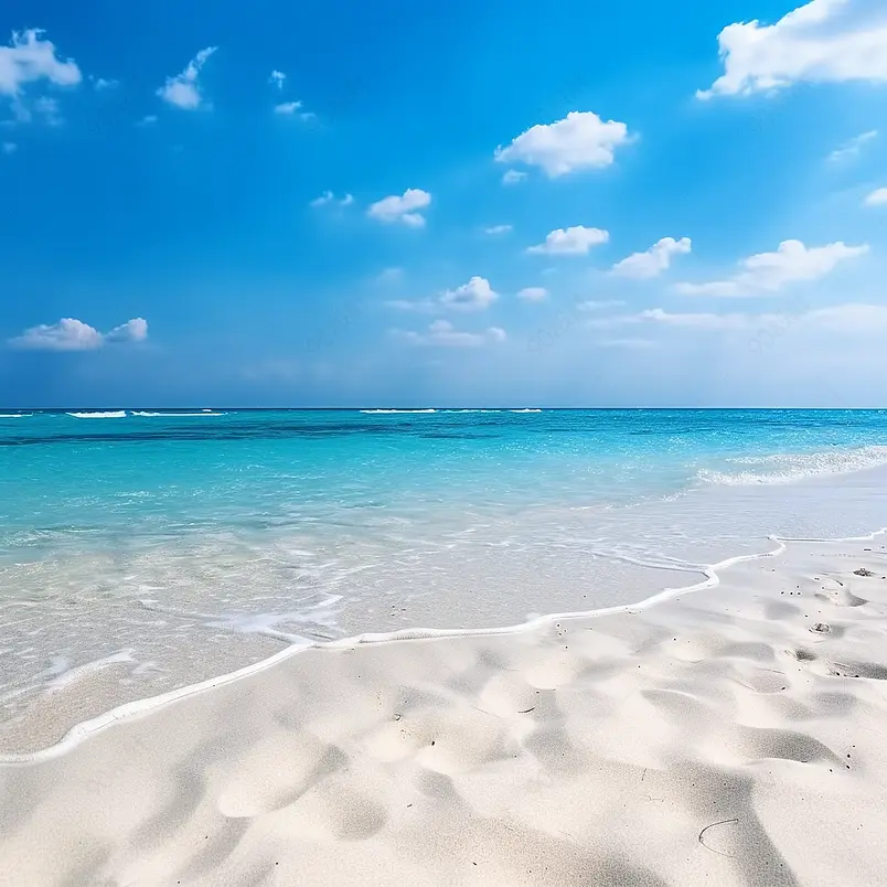 异国情调的热带海滩景观为背景或墙纸。设计以暑假旅游度假目的地为理念