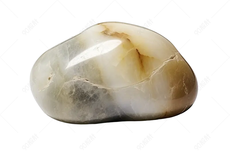 光滑细腻质感三色花纹橄榄石建材原料鹅卵石