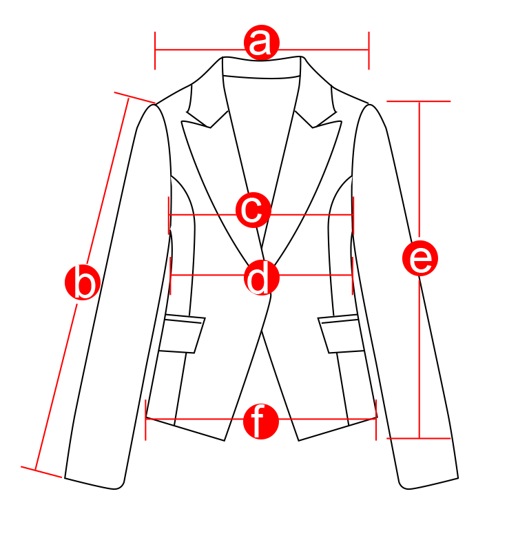 外套服装线稿衣服测量简笔画线条
