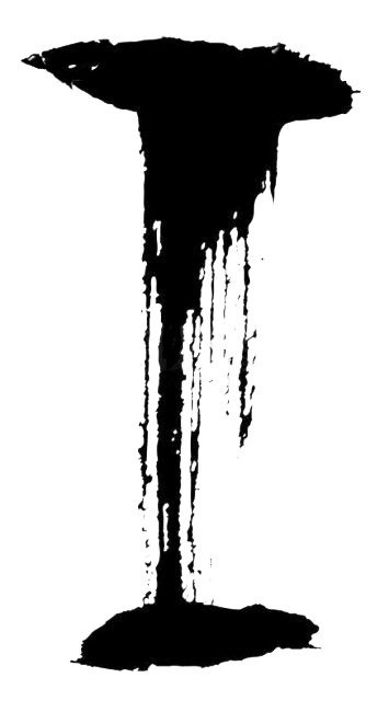 水墨手写字母