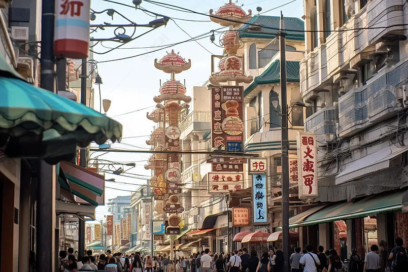 横店广州街仿古建筑
