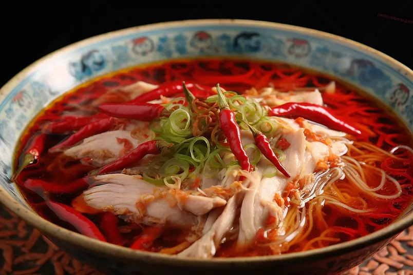 清晰的摄影图高清的图片电商产品拍摄美食美味食物一碗香辣的沸腾鱼