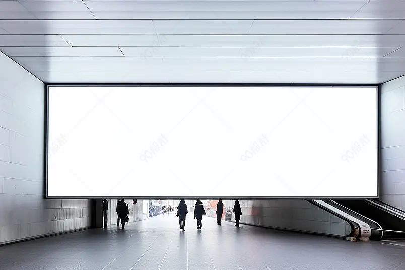 都市动车站广告牌海报背景