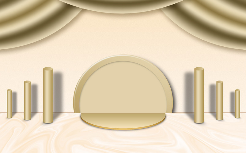 简约黑金风C4D电商背景
