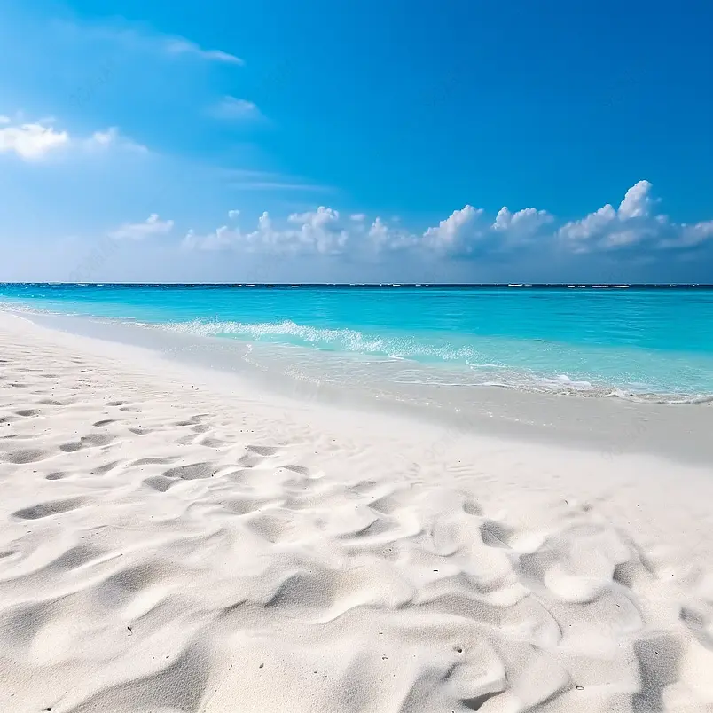 异国情调的热带海滩景观为背景或墙纸。设计以暑假旅游度假目的地为理念