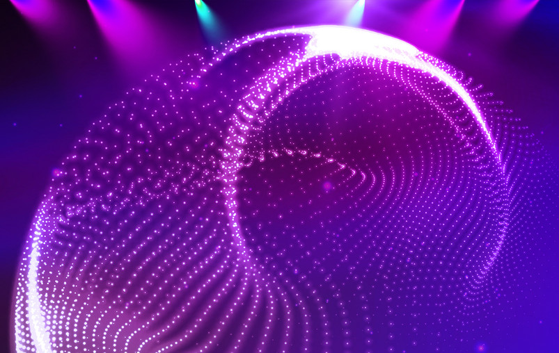 紫色炫彩科技风背景图片