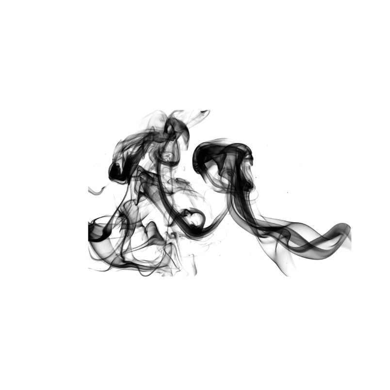 水墨动感黑色流线烟雾水彩免抠