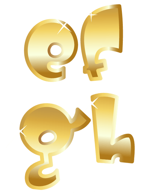 金属质感字母
