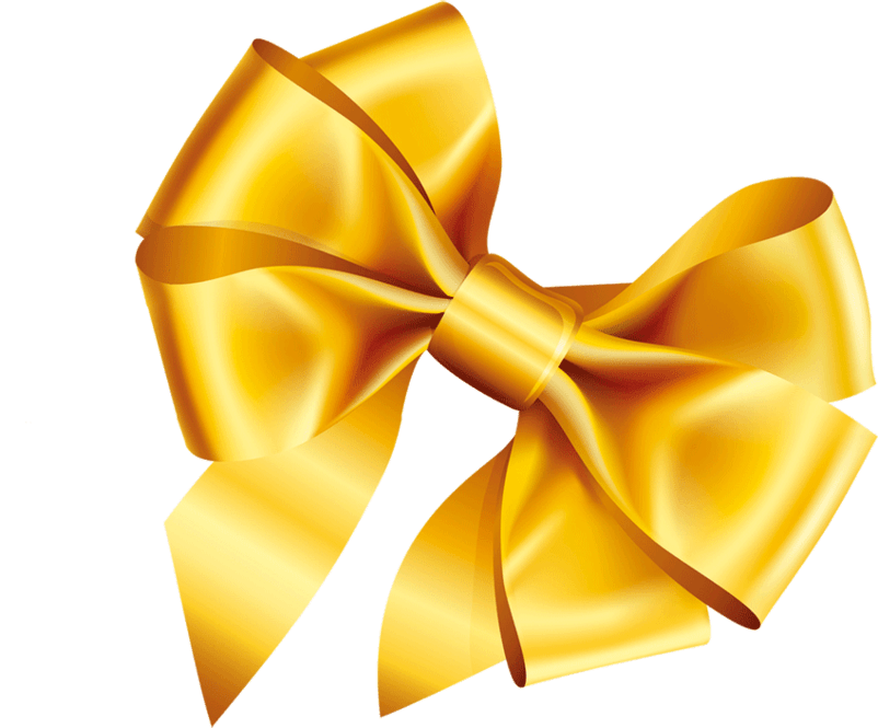 金色丝带蝴蝶结