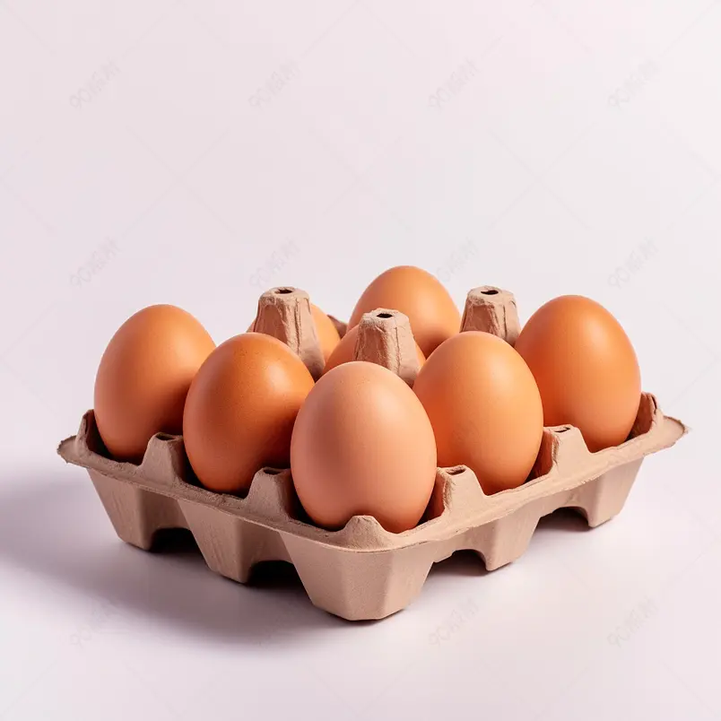 农家散养新鲜正宗鲜草土鸡蛋纸箱实拍摄影图