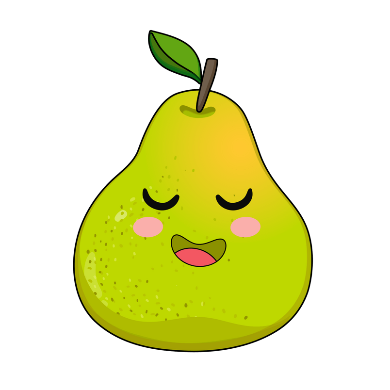 卡通梨子png素材