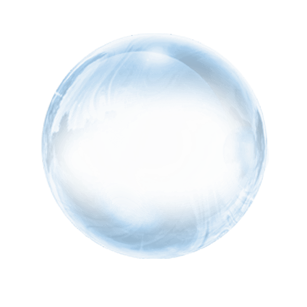 透明蓝色气泡水珠