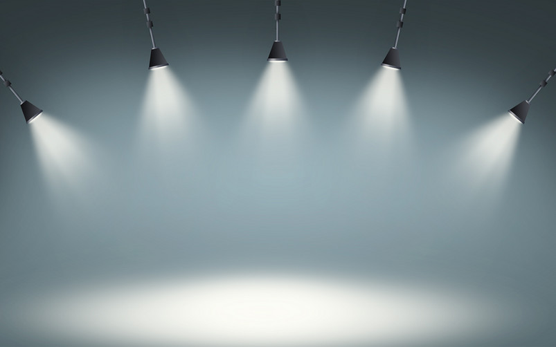 金属质感聚光灯电商背景