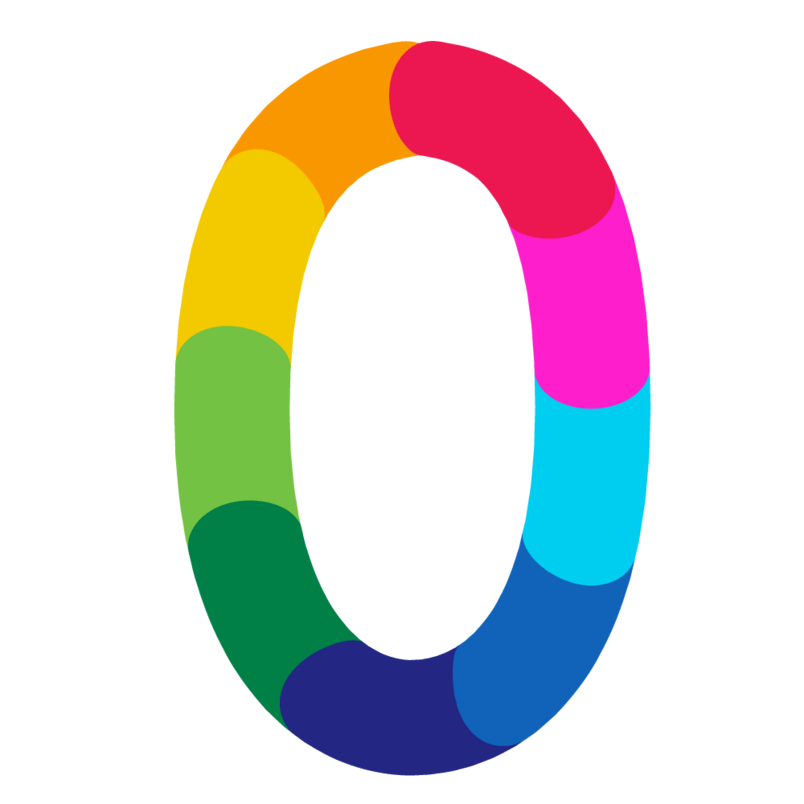 炫彩数字0