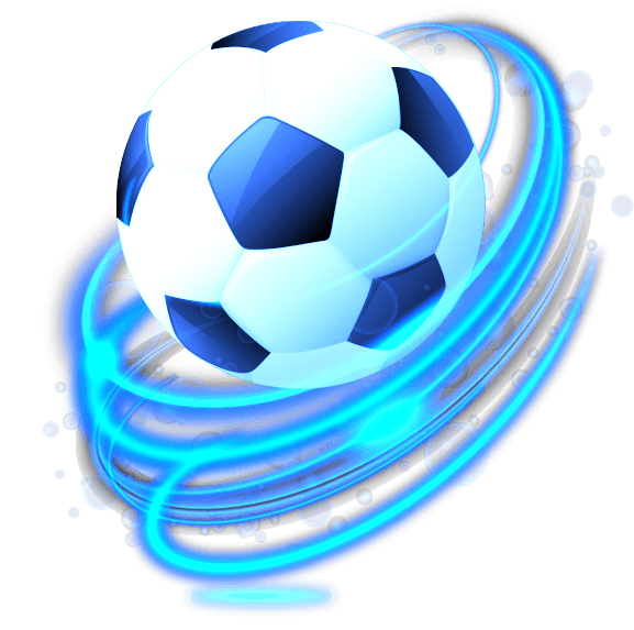 蓝色漂亮特效世界杯足球火球