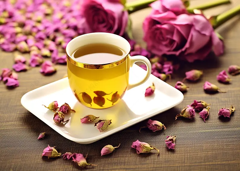 玫瑰浪漫少女感茶花塑身茶健康