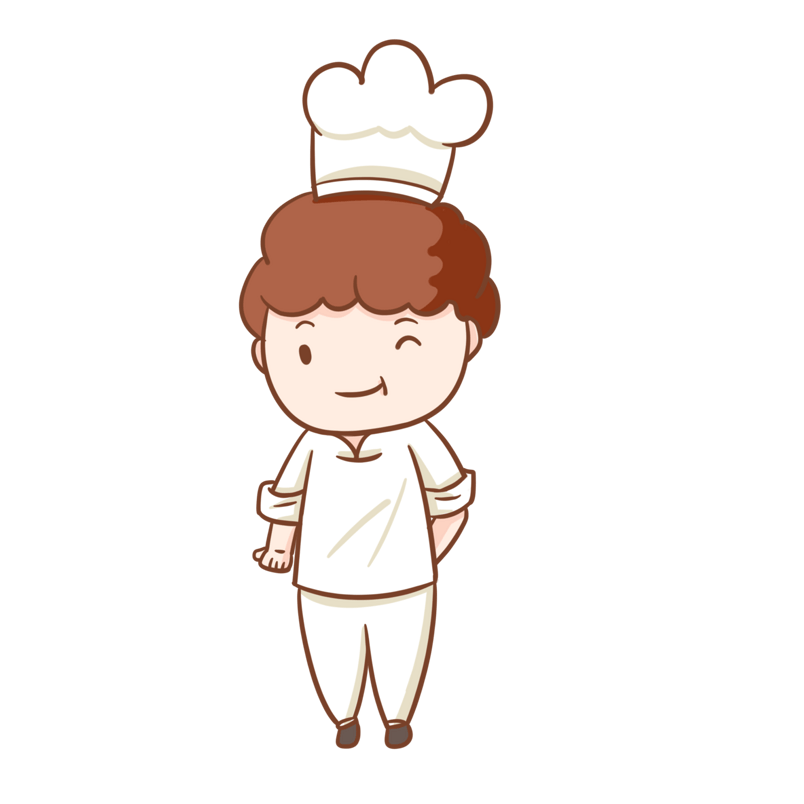 厨师西餐美食插画