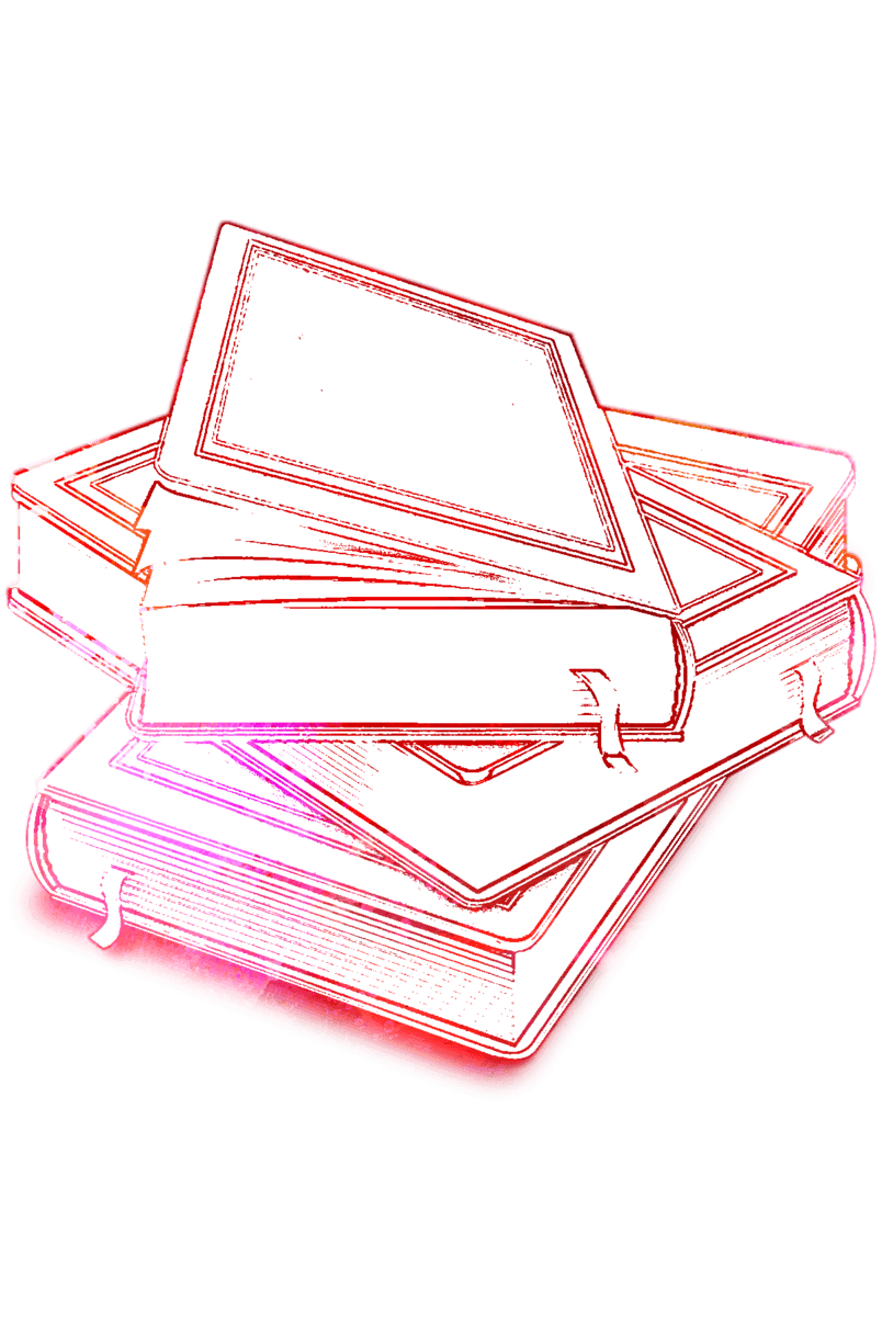 书本书籍手绘线描素材元素