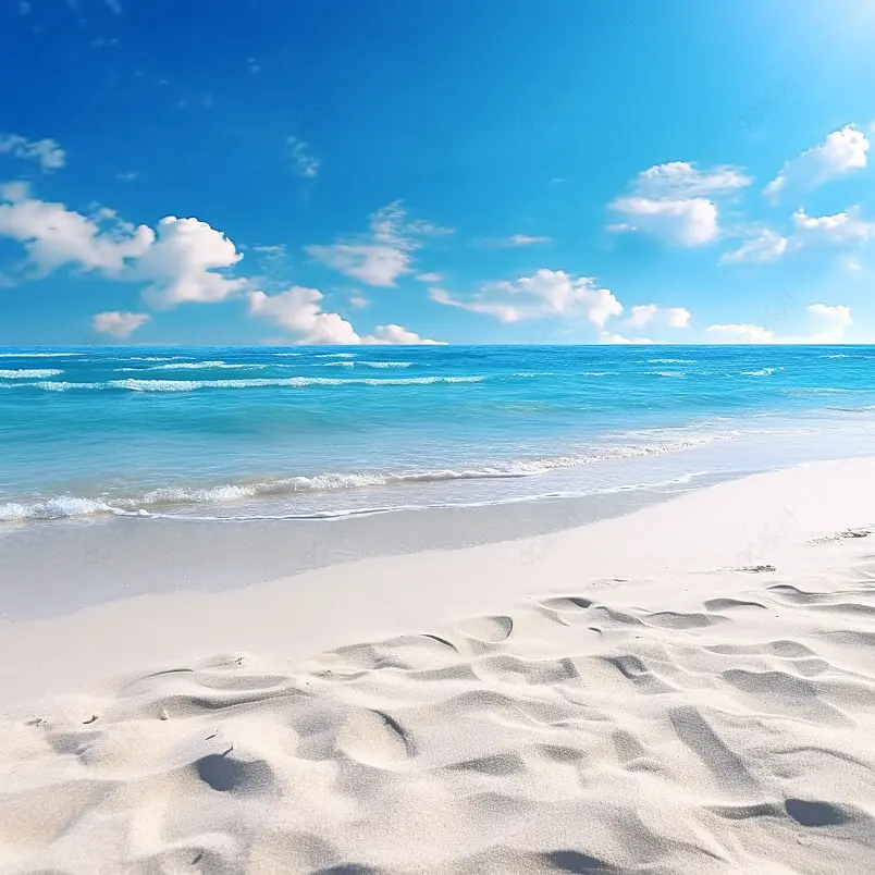 异国情调的热带海滩景观为背景或墙纸。设计以暑假旅游度假目的地为理念