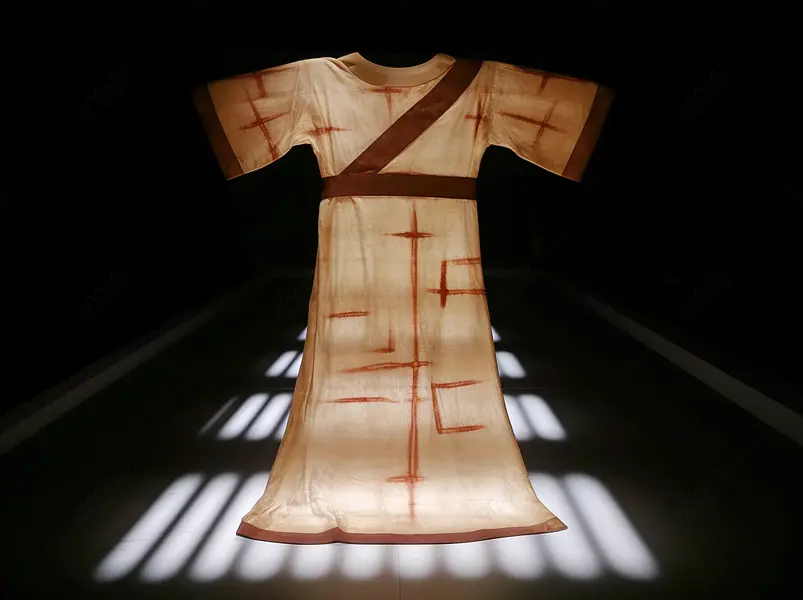 出土古代素纱襌衣服装素材