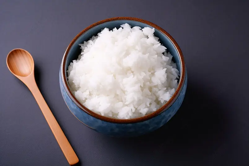粮食白米大米一碗白米饭餐饮广告