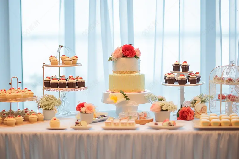 婚礼甜点浪漫唯美清新简约