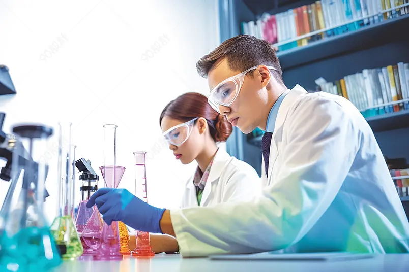 室内医疗科研人员一起专注研制疫苗