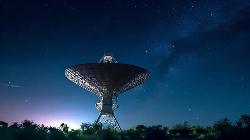 北京密云不老屯天文台星空科技类海报背景