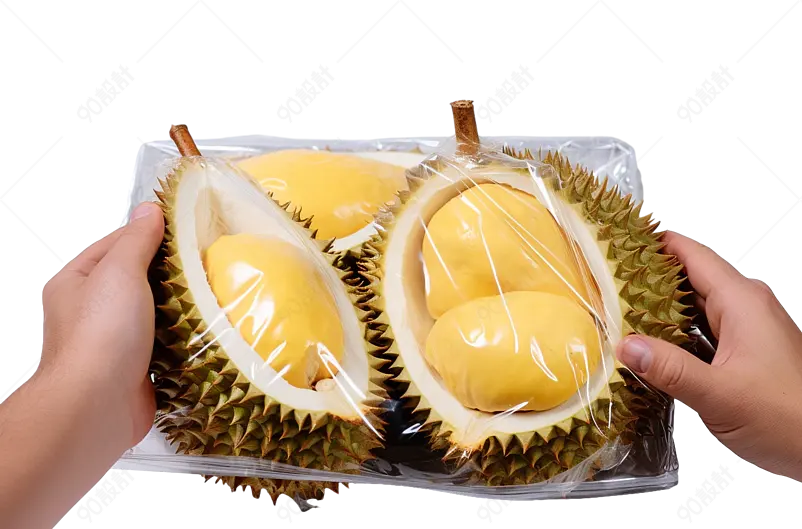 放在塑料袋里进行塑封保存榴莲