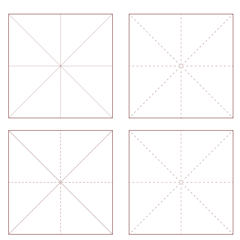 田字格米字格装饰图案 